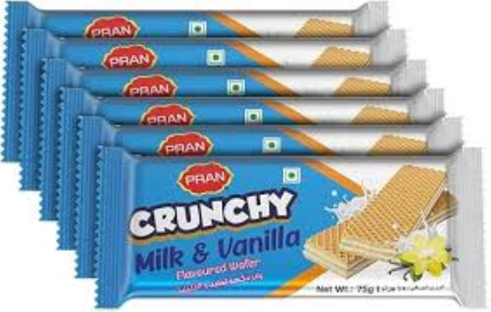 PRAN CRUNCHY WAFER MILK N VANILLA 75G